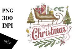 colorful Merry Christmas Png Product Image 5