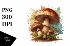 Wooden Stained Mushroom, High-Res PNG Product Image 3