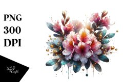 Shiny Rhododendron Abstract Clipart Product Image 1