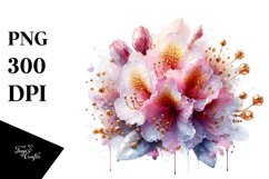 Shiny Rhododendron Abstract Clipart Product Image 3