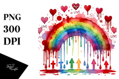 Colorful Smiling Rainbow PNG Product Image 1