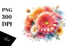 Vibrant Gerbera Watercolor Product Image 1