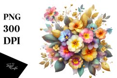 Colorfull Primrose Splash | Sublimation | Clipart Product Image 3