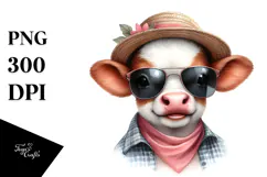 Energetic Baby Cow, Hi-Res PNG Product Image 1