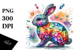 Colorful Bunny Diamonds PNG Product Image 1