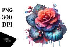 Glossy Begonia Material | Sublimation | Clipart Product Image 3