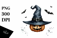 Simple Funny Halloween Hat, Transparent PNG Product Image 3