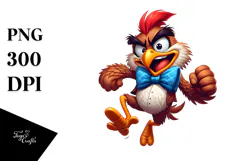Exaggerated Vector Art of Goofy Cartoon Bird, High-Res PNG Product Image 1