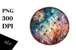 Abstract Pastel Wooden Stained Cosmos PNG Product Image 1