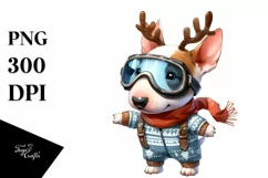 Enthusiastic Baby Bull Terrier PNG Product Image 3