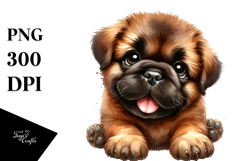 Happy Baby Bullmastiff, Clipart PNG Product Image 1