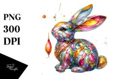 Colorful Bunny PNG Product Image 1