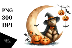 Bear in Halloween Costume, PNG Product Image 1