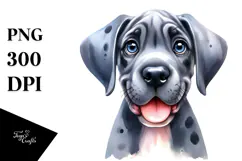 Cute Happy Great Dane PNG Product Image 1