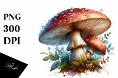 Detailed Magical Mushroom PNG Product Image 1
