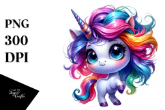 Cute Unicorn Dancing in Style PNG Product Image 1
