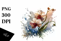 Abstract Wooden Sweet Pea Stained Clipart Product Image 1