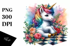 Colorful Baby Unicorn on Competition Floor Product Image 1