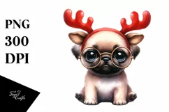 Colorful Pug, High-Res PNG Product Image 3