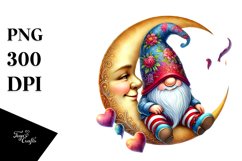 Valentines Gnome with Detailed Hat, PNG Product Image 1