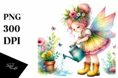 Colorful Small Cute Fairy | Sublimation Clipart Product Image 3