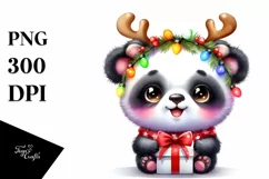 Vibrant Baby Panda Watercolor PNG Product Image 3