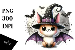 Funny Goofy Halloween Bat PNG Product Image 1
