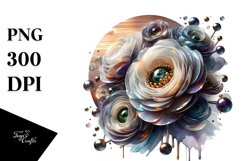 Abstract Shiny Ranunculus Clipart Product Image 3