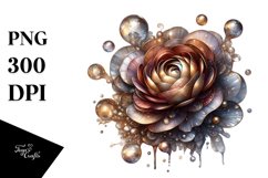 Abstract Shiny Ranunculus Clipart Product Image 3