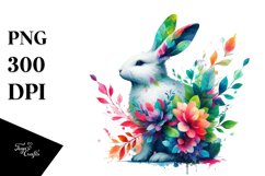 Abstract Vibrant Rabbit PNG Product Image 3