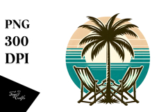 Tree Beach Chairs Tumbler Product Image 1