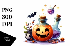 Simple Funny Halloween Clipart, Transparent PNG Product Image 3