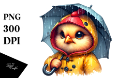 Sublimation Chicken Raincoat Expressive Thoughtful Product Image 1