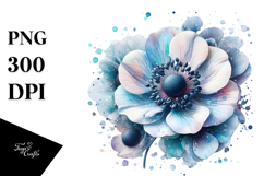 Anemone with Metallic Insertions PNG Product Image 1