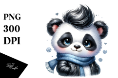 Cute Baby Panda Astronaut PNG Product Image 1