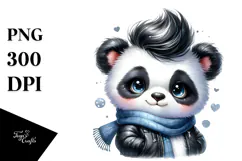 Cute Baby Panda Astronaut PNG Product Image 1