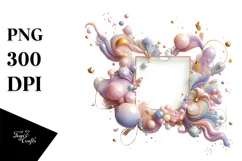 Colorful Pastel Shiny Lilac PNG Product Image 1