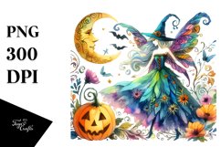 Vibrant Halloween Fairy | Clipart Product Image 3