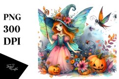 Vibrant Halloween Fairy | Clipart Product Image 1