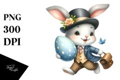 Happy Bunny in Suit PNG Product Image 1