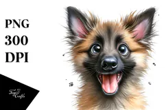 Cute Baby Malinois PNG Product Image 1