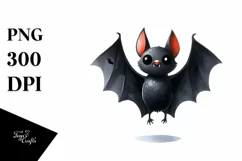 Funny Watercolor Halloween Sticker Clipart Product Image 3