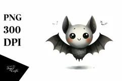 Funny Watercolor Halloween Sticker Clipart Product Image 3