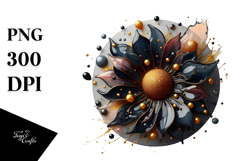 Abstract y Flower Sublimation Clipart Product Image 1