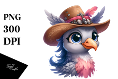 Funny Pony Dove, Proud Hat Clipart Product Image 1