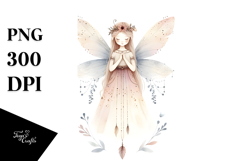 Boho Fairy Watercolor PNG Product Image 1