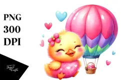 Cute Pink-ish Baby Duck PNG Product Image 1