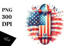Vintage Skateboard with Confetti Tumbler Product Image 1