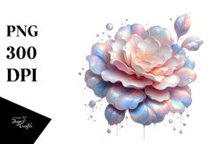 Pastel Camellia, Shiny Material | Sublimation | Clipart Product Image 3