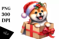 Enthusiastic Baby Shiba Inu PNG Product Image 1